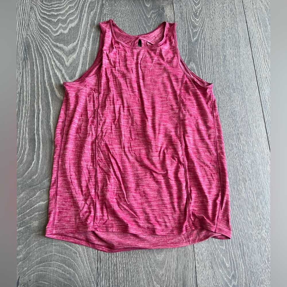 Lululemon Low Key Tank *Silver in Heathered Ruby Red Size 4